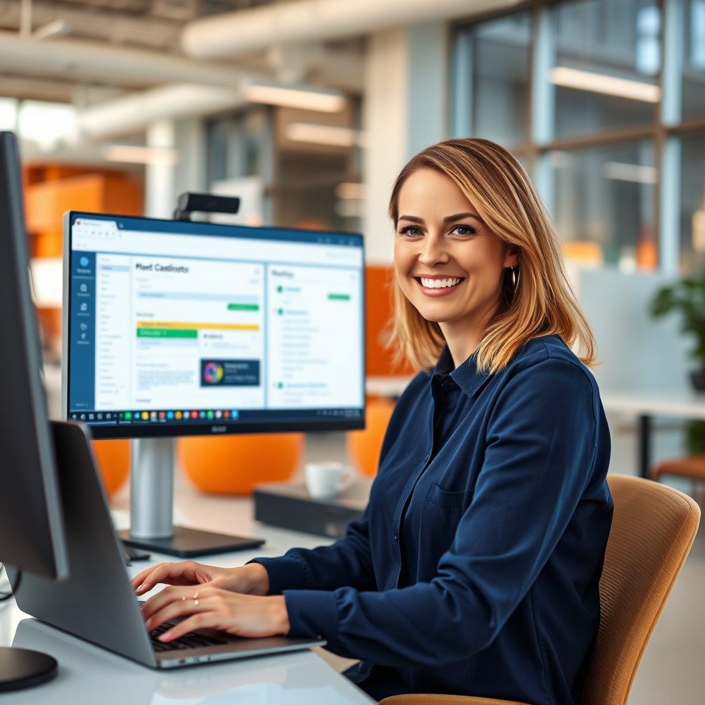 Professional recruiter working with ClickShift automation