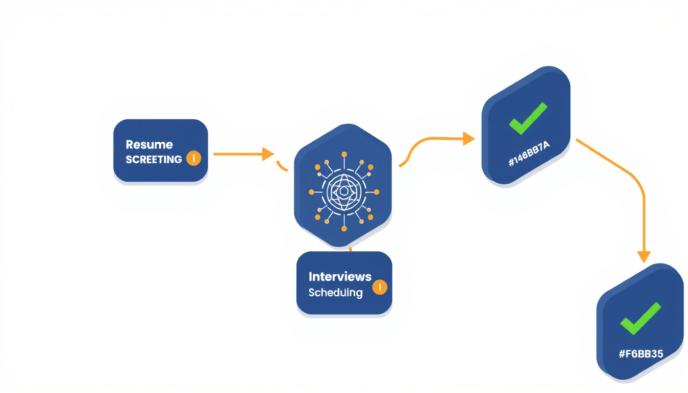AI-powered recruiting workflow pipeline
